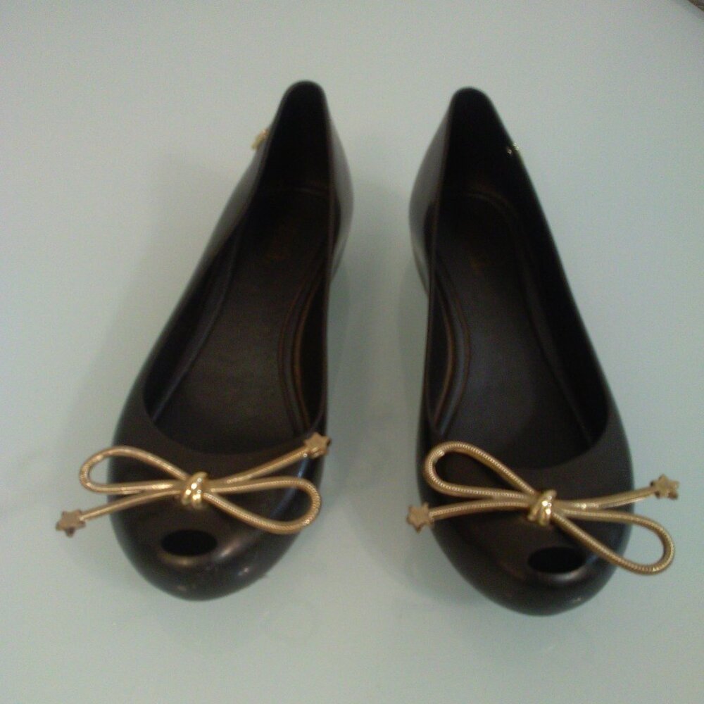 Mel By Melissa Ultragirl Star Peep Toe Jelly Flats